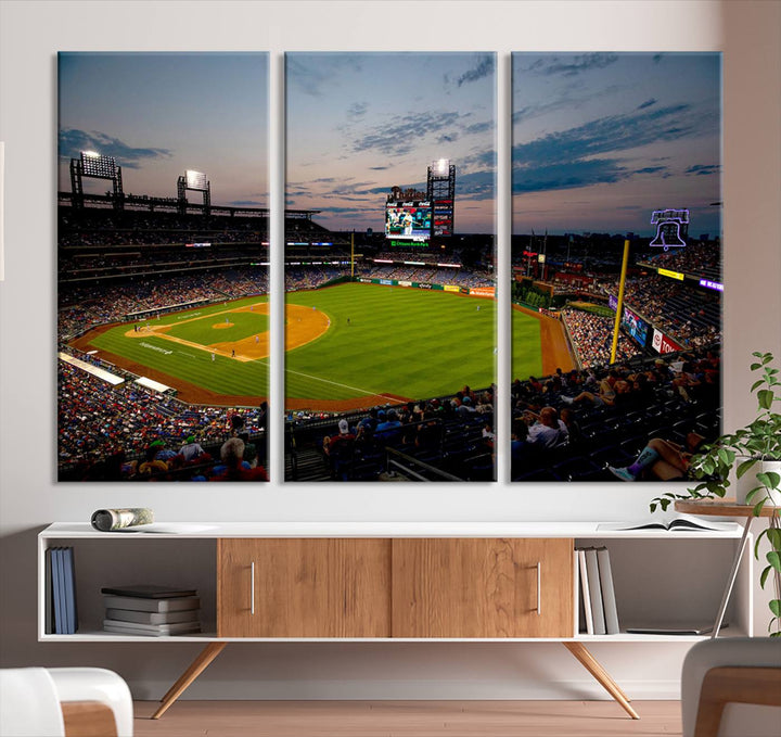 Citizens Bank Park Philadelphia Phillies Stadium Wall Art Canvas Print