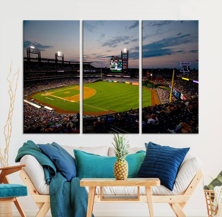 Citizens Bank Park Philadelphia Phillies Stadium Wall Art Canvas Print