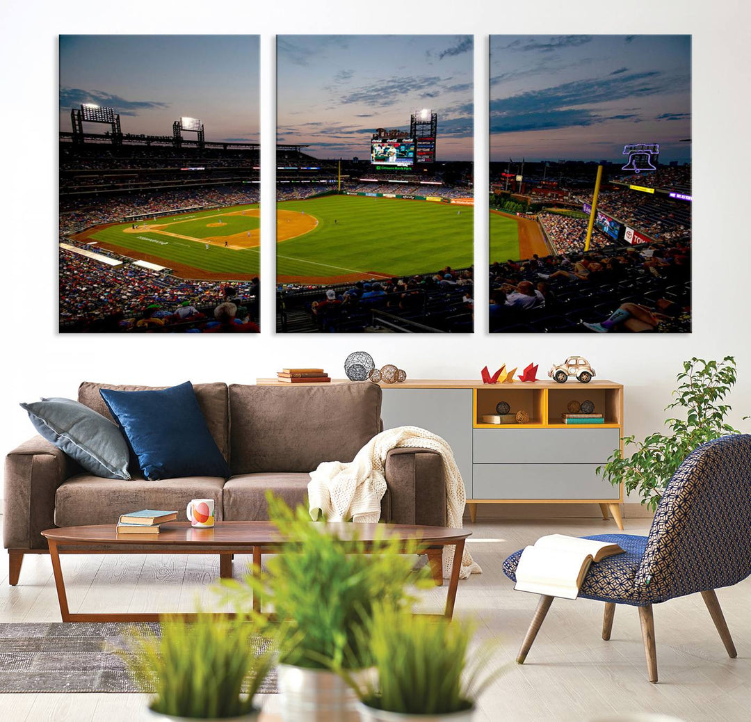 Citizens Bank Park Philadelphia Phillies Stadium Wall Art Canvas Print