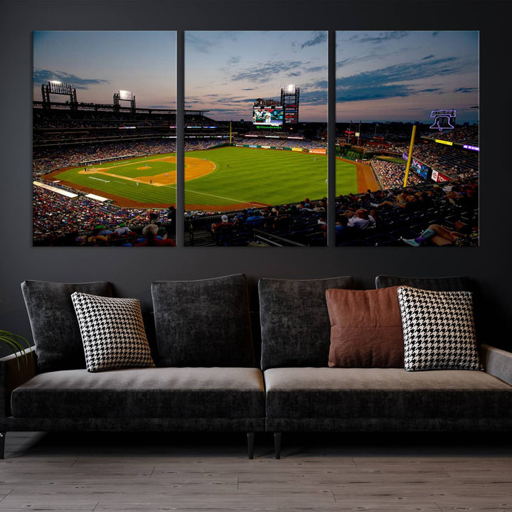 Citizens Bank Park Philadelphia Phillies Stadium Wall Art Canvas Print