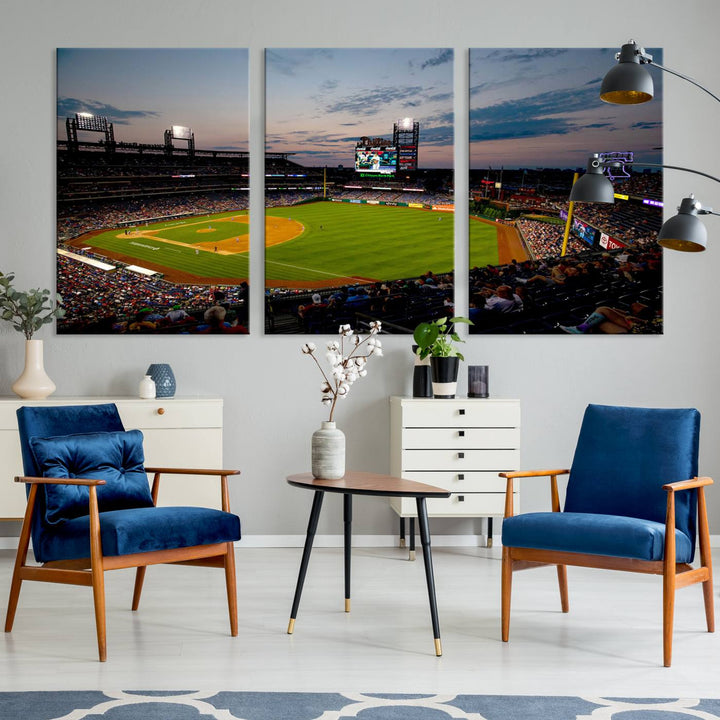 Citizens Bank Park Philadelphia Phillies Stadium Wall Art Canvas Print