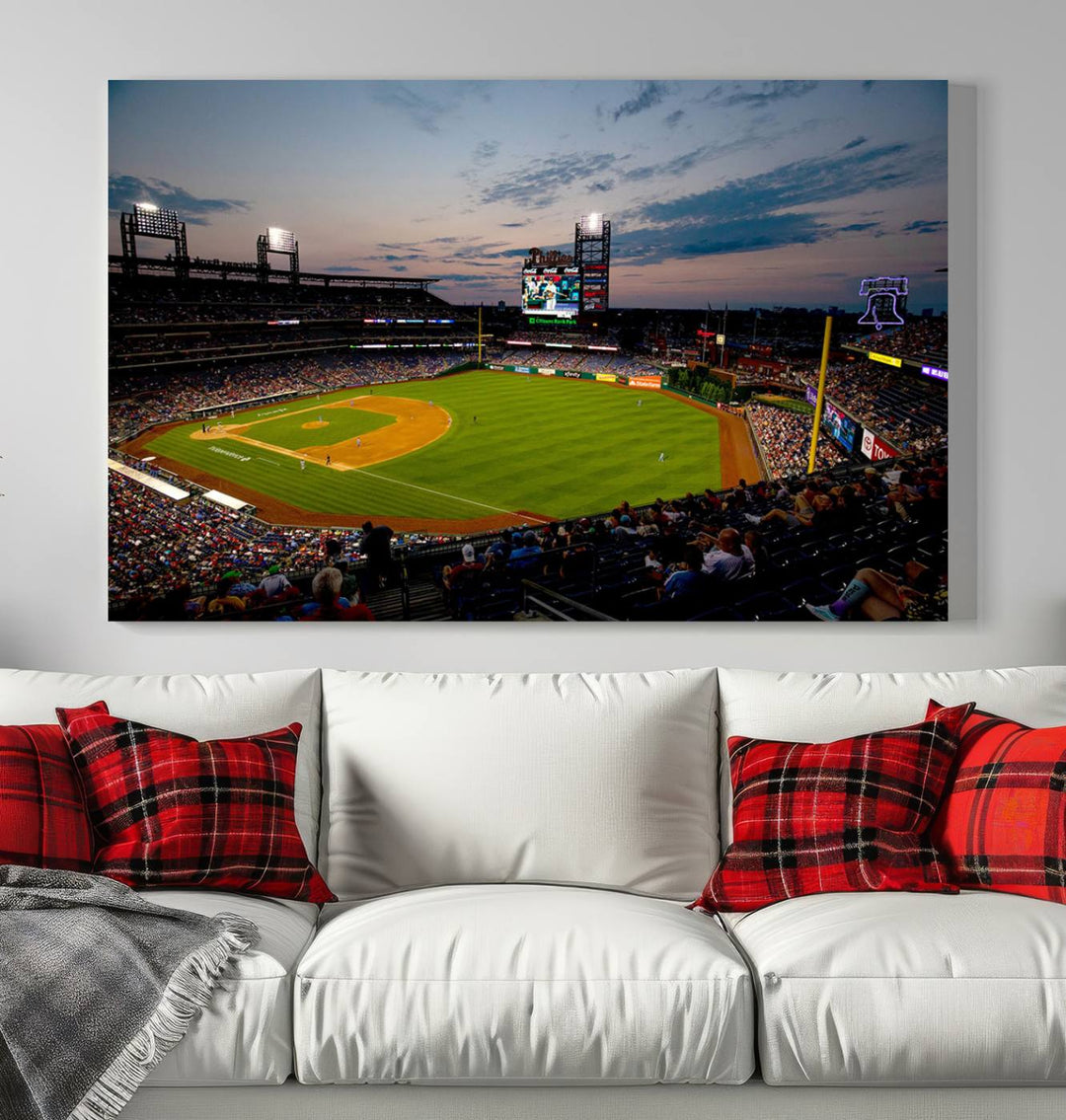 Citizens Bank Park Philadelphia Phillies Stadium Wall Art Canvas Print