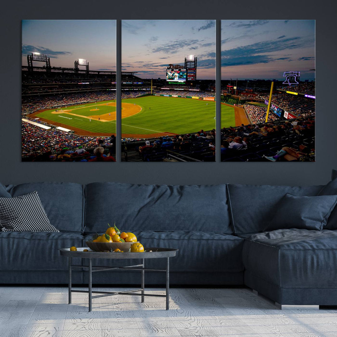 Citizens Bank Park Philadelphia Phillies Stadium Wall Art Canvas Print