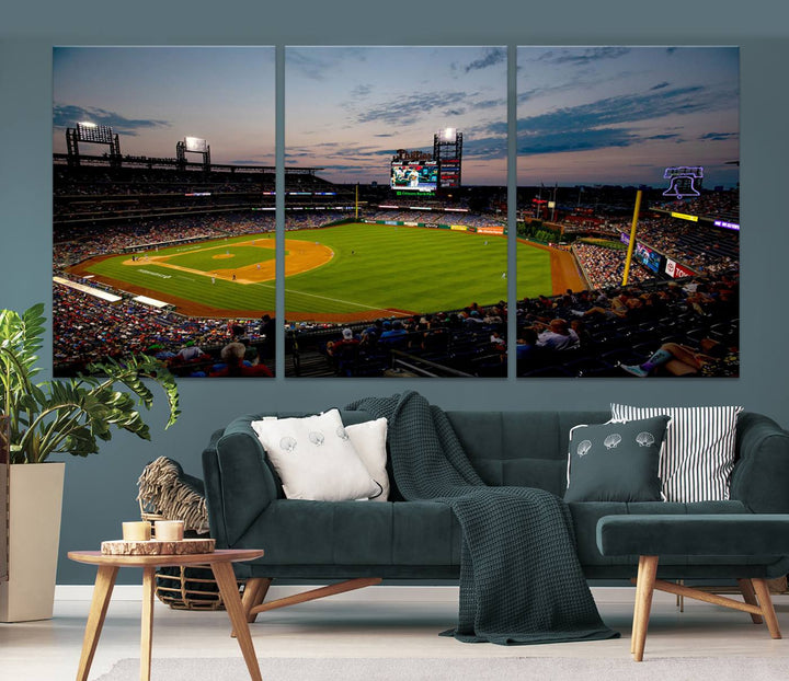 Citizens Bank Park Philadelphia Phillies Stadium Wall Art Canvas Print