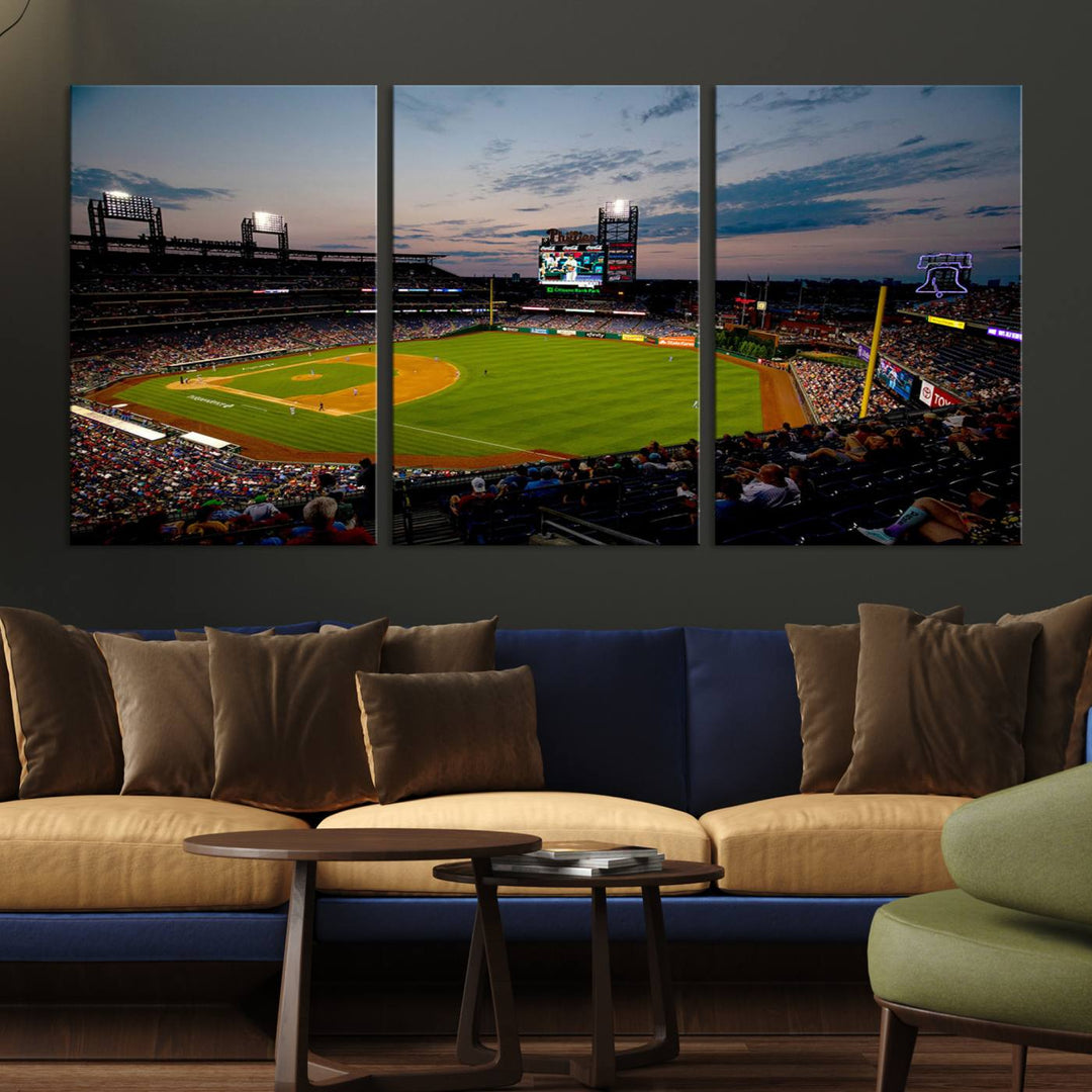 Citizens Bank Park Philadelphia Phillies Stadium Wall Art Canvas Print