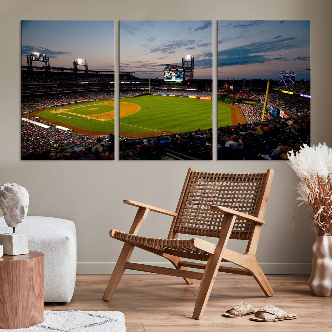 Citizens Bank Park Philadelphia Phillies Stadium Wall Art Canvas Print