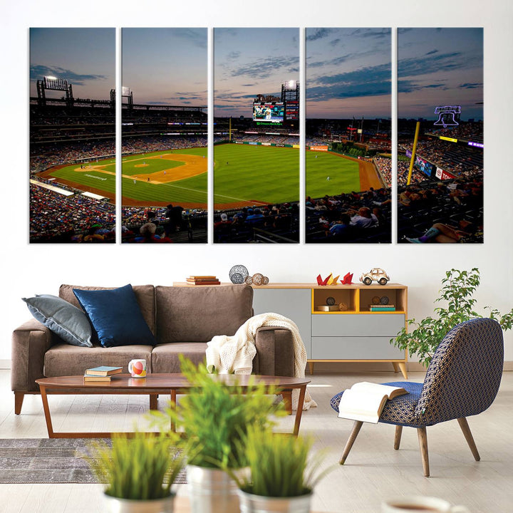 Citizens Bank Park Philadelphia Phillies Stadium Wall Art Canvas Print