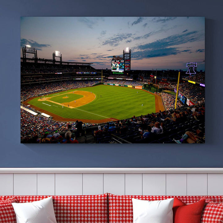 Citizens Bank Park Philadelphia Phillies Stadium Wall Art Canvas Print