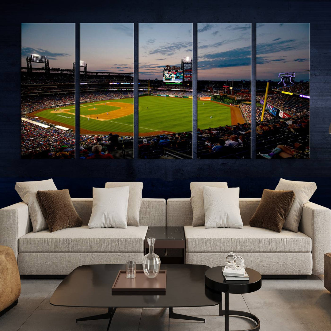 Citizens Bank Park Philadelphia Phillies Stadium Wall Art Canvas Print