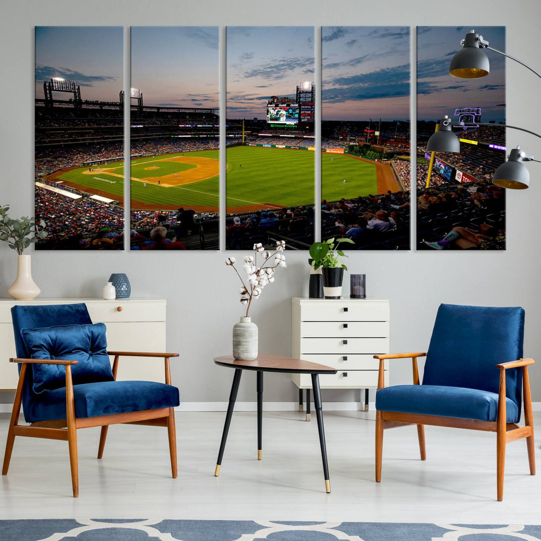 Citizens Bank Park Philadelphia Phillies Stadium Wall Art Canvas Print