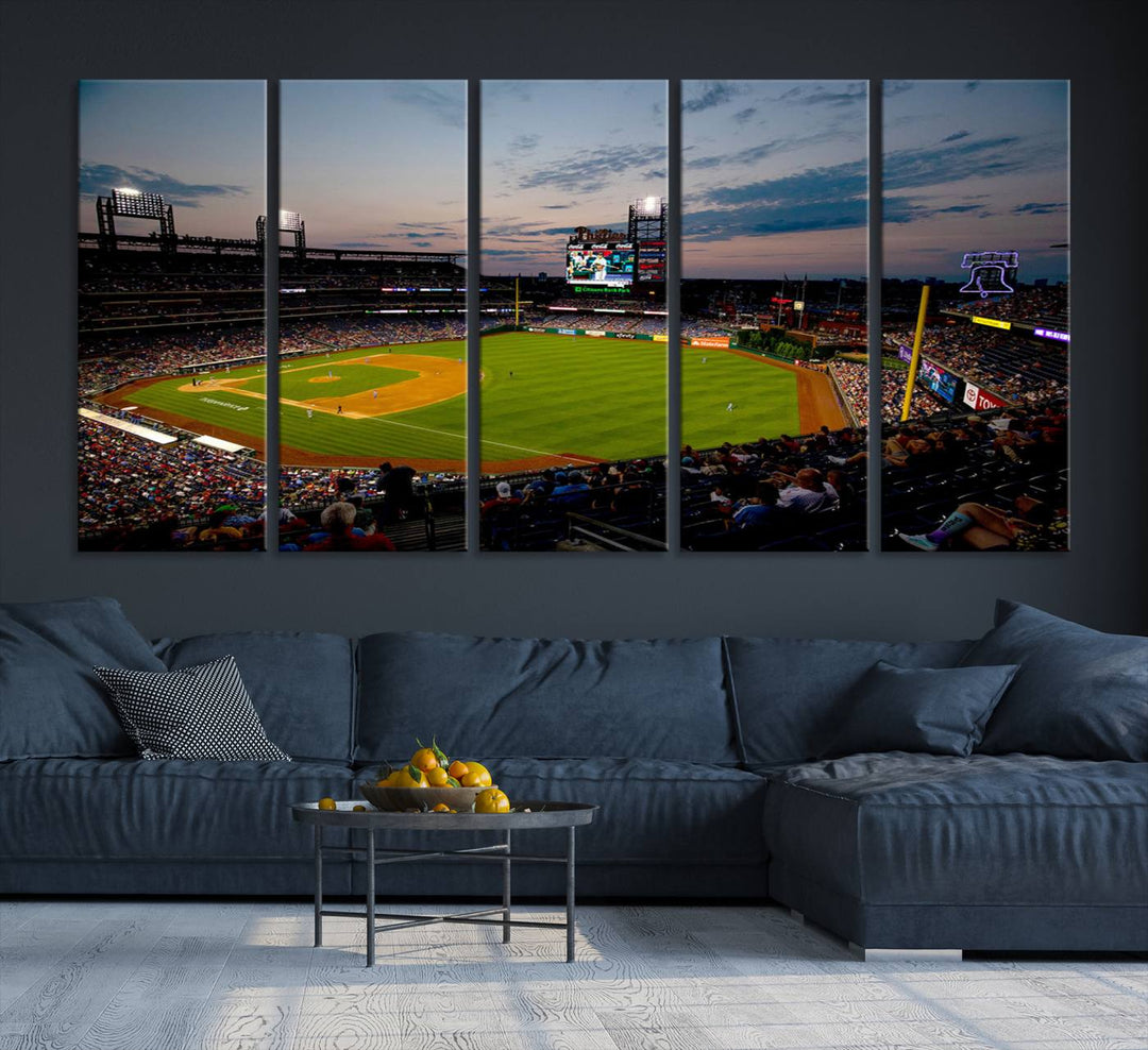 Citizens Bank Park Philadelphia Phillies Stadium Wall Art Canvas Print