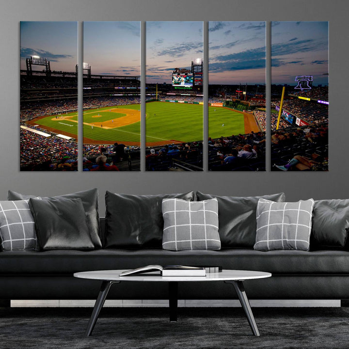 Citizens Bank Park Philadelphia Phillies Stadium Wall Art Canvas Print