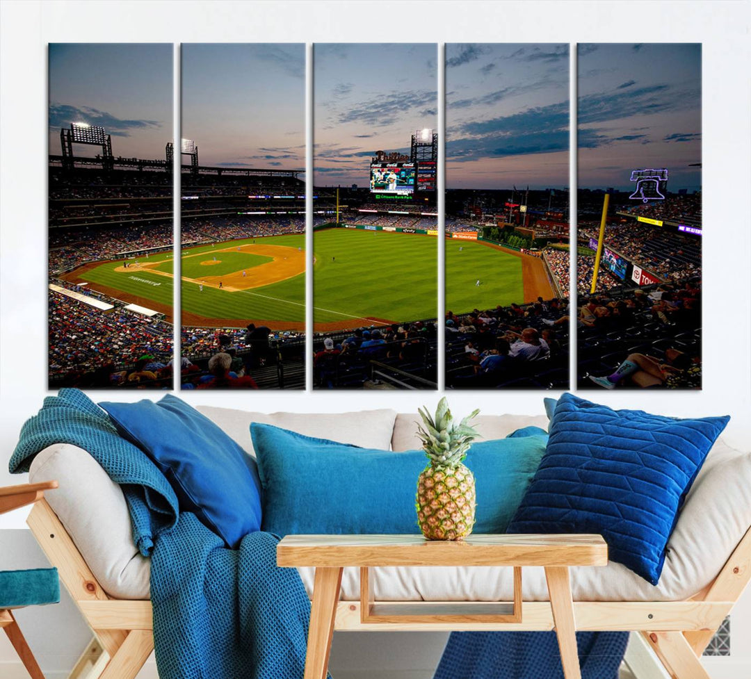 Citizens Bank Park Philadelphia Phillies Stadium Wall Art Canvas Print