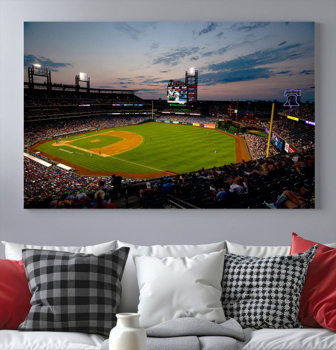 Citizens Bank Park Philadelphia Phillies Stadium Wall Art Canvas Print