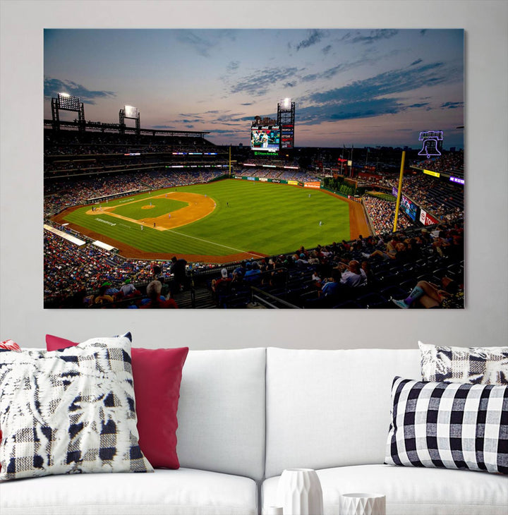 Citizens Bank Park Philadelphia Phillies Stadium Wall Art Canvas Print