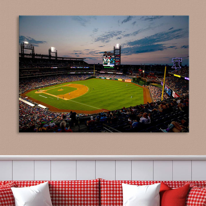 Citizens Bank Park Philadelphia Phillies Stadium Wall Art Canvas Print