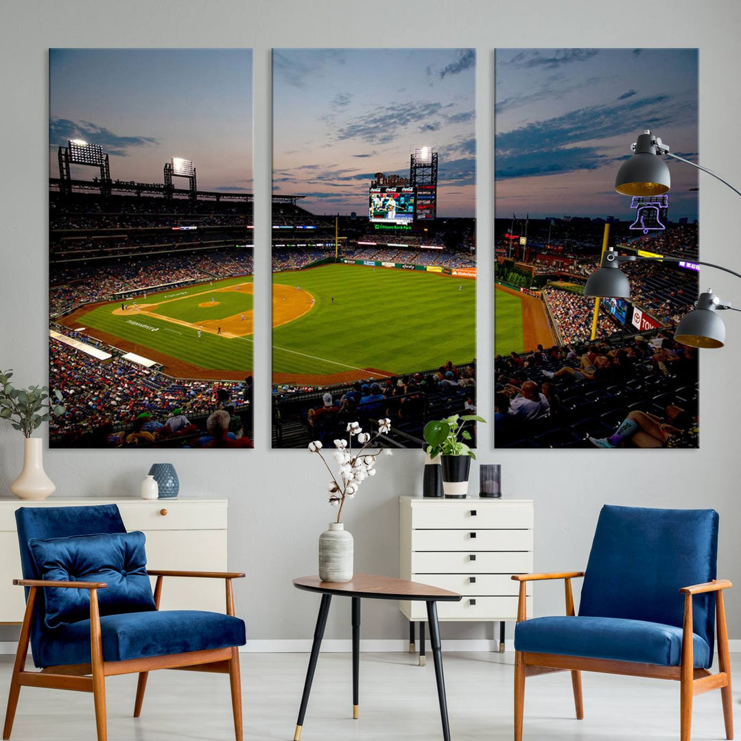 Citizens Bank Park Philadelphia Phillies Stadium Wall Art Canvas Print