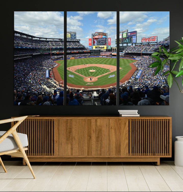 City Filed Stadium Wall Art Canvas Print