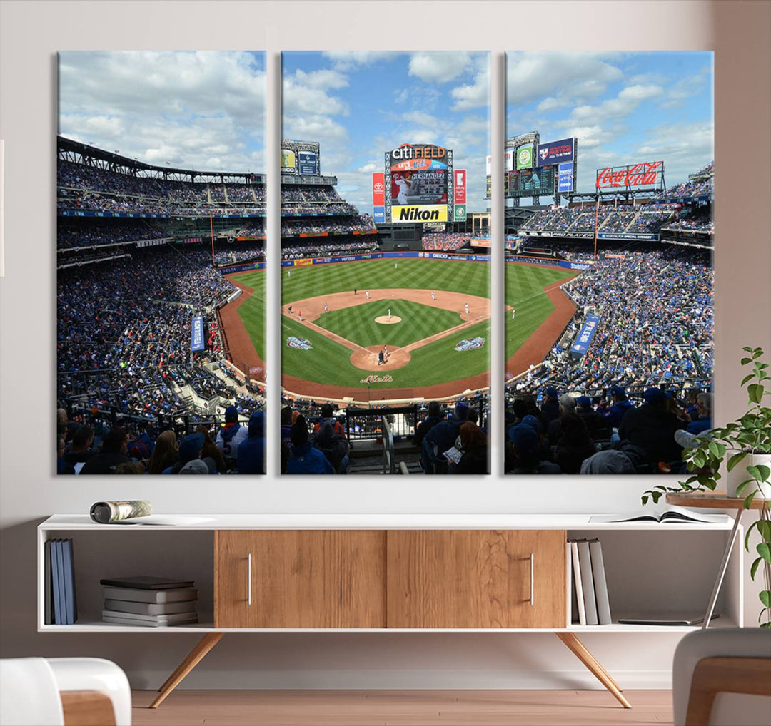 City Filed Stadium Wall Art Canvas Print