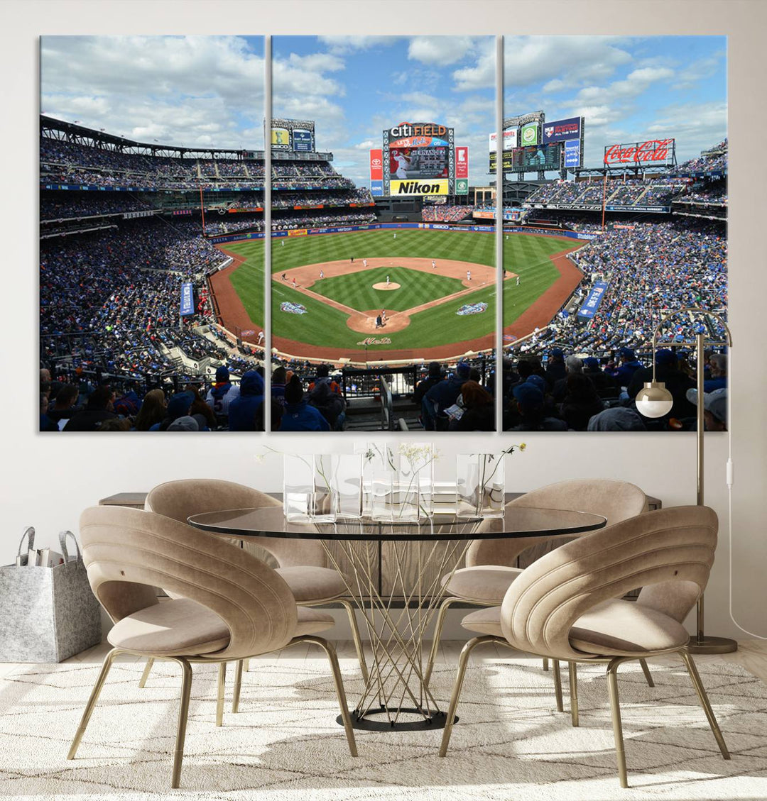 City Filed Stadium Wall Art Canvas Print