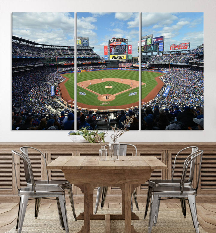 City Filed Stadium Wall Art Canvas Print