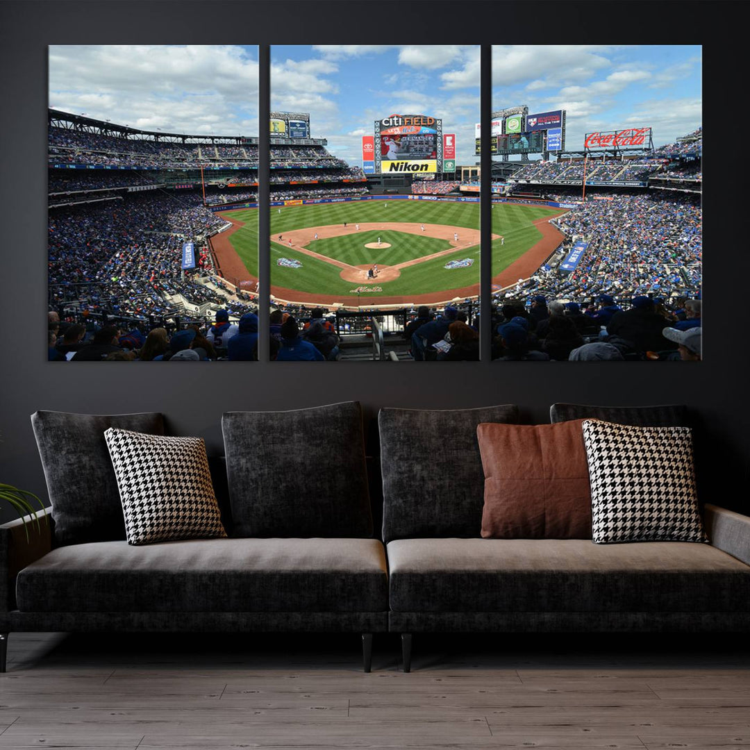 City Filed Stadium Wall Art Canvas Print