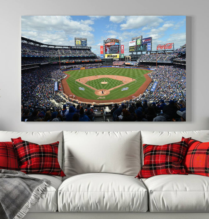 City Filed Stadium Wall Art Canvas Print