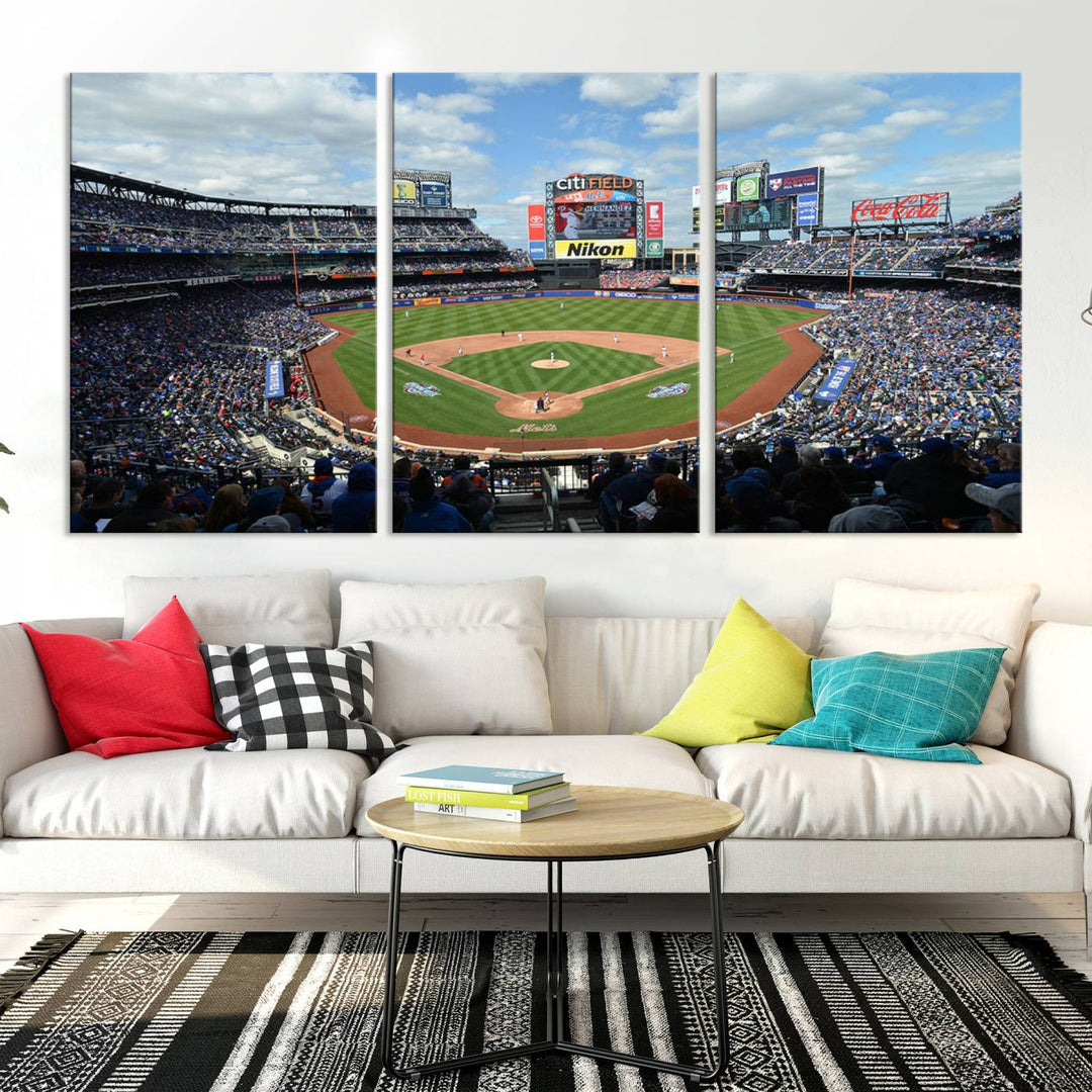 City Filed Stadium Wall Art Canvas Print