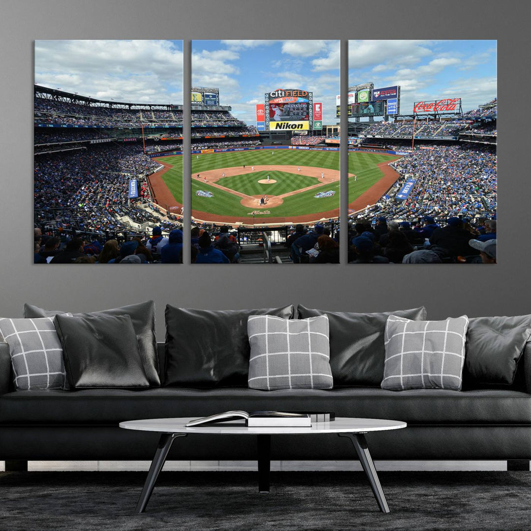 City Filed Stadium Wall Art Canvas Print