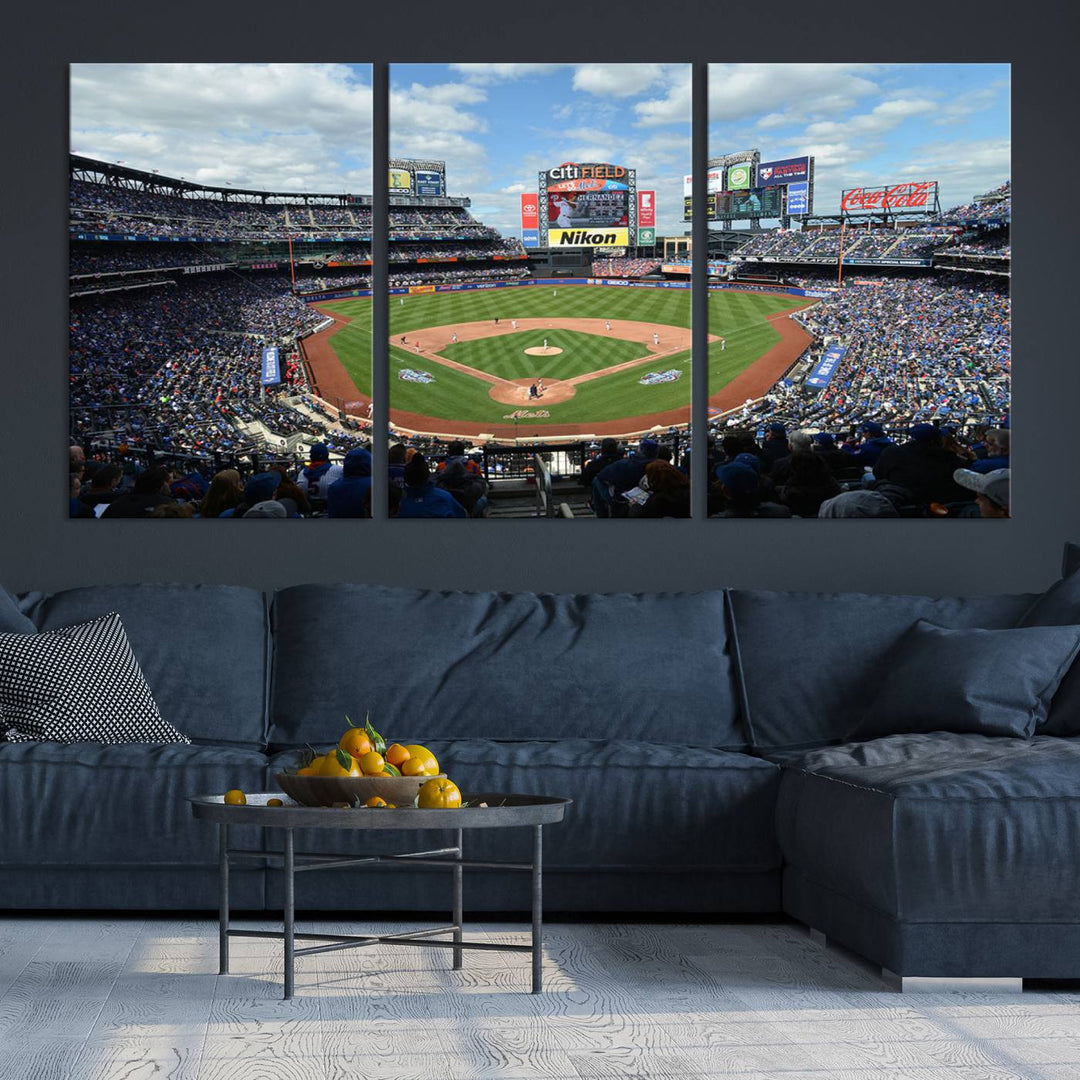 City Filed Stadium Wall Art Canvas Print