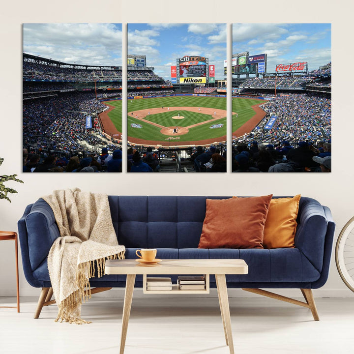 City Filed Stadium Wall Art Canvas Print