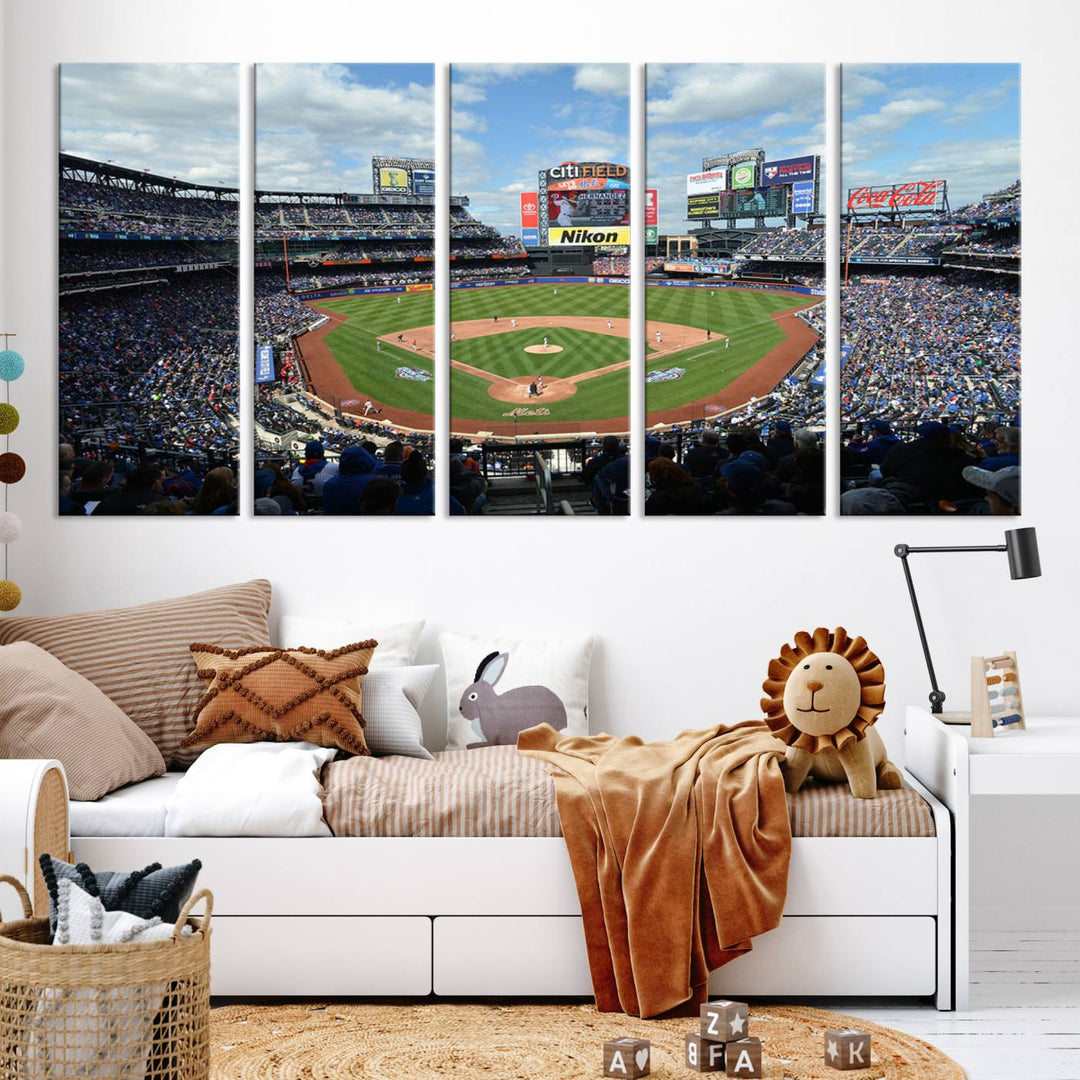 City Filed Stadium Wall Art Canvas Print