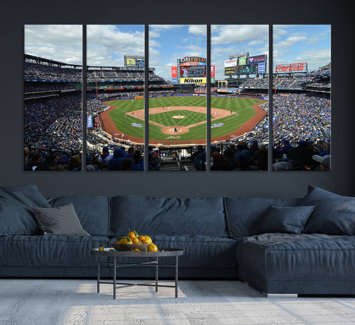 City Filed Stadium Wall Art Canvas Print