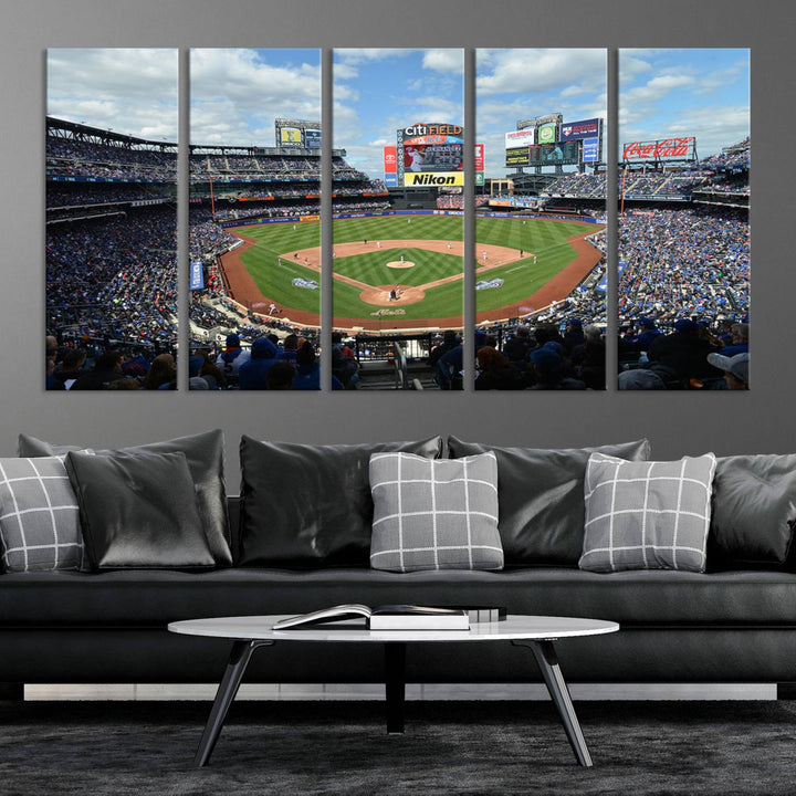 City Filed Stadium Wall Art Canvas Print