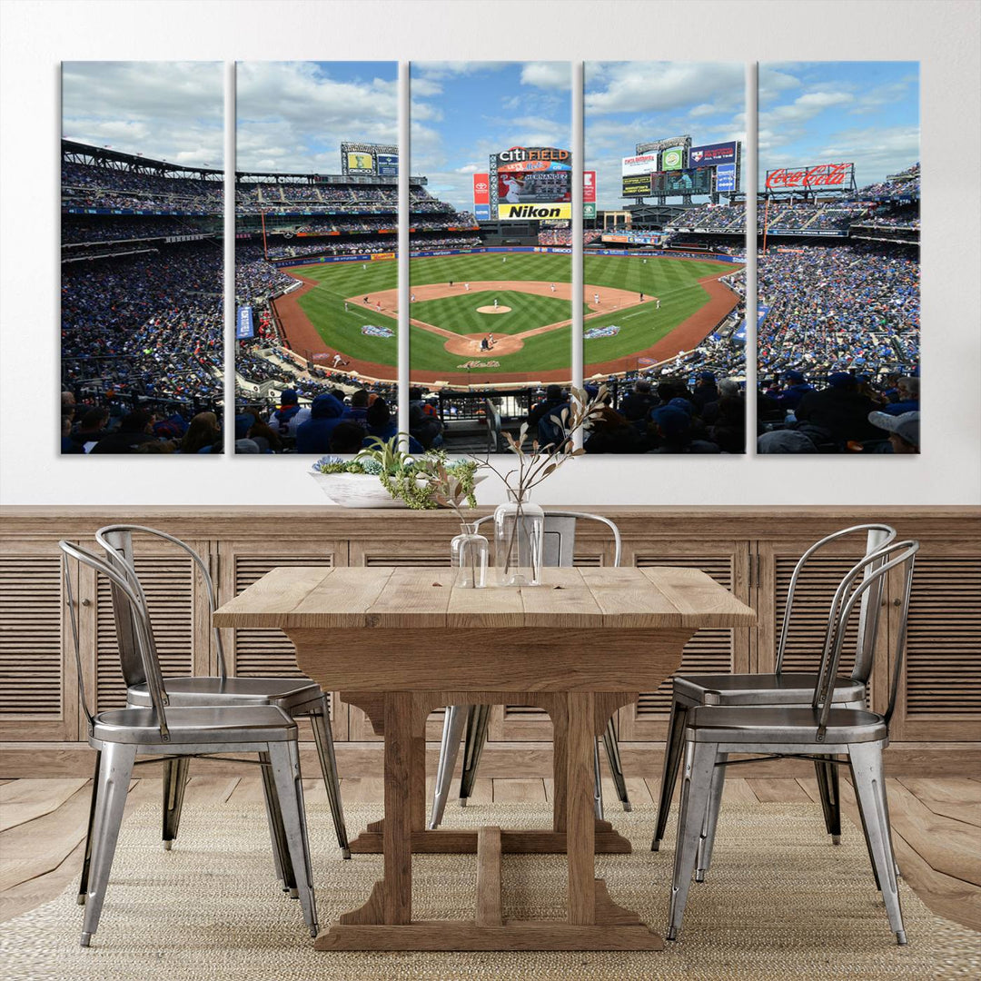 City Filed Stadium Wall Art Canvas Print