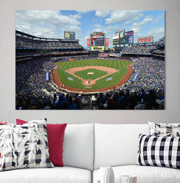 City Filed Stadium Wall Art Canvas Print