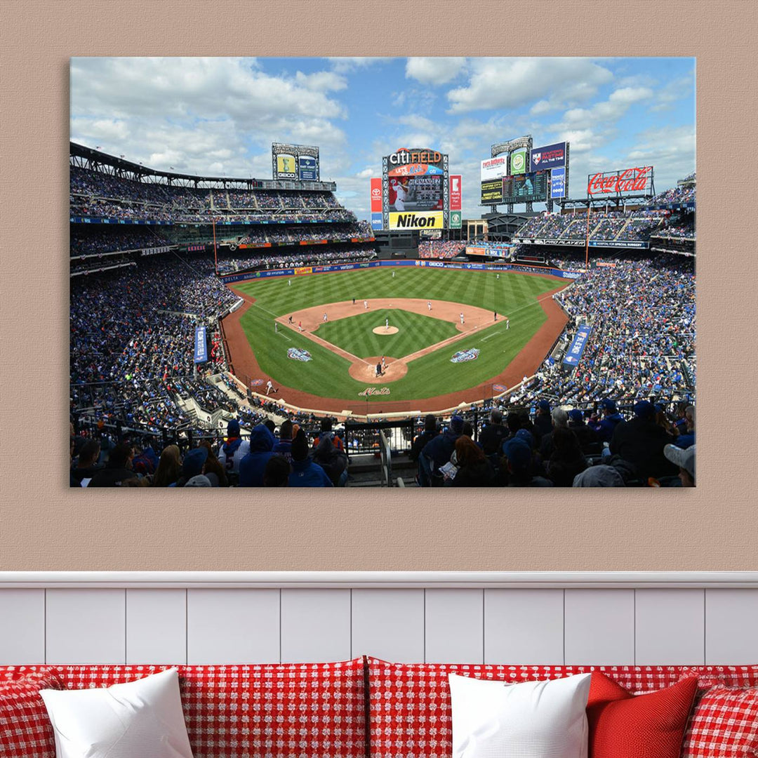 City Filed Stadium Wall Art Canvas Print