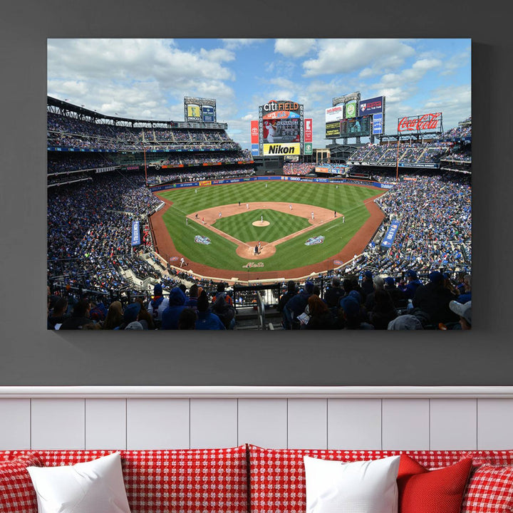 City Filed Stadium Wall Art Canvas Print