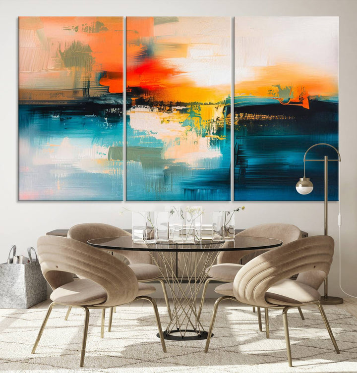 Colorful Abstract Large Wall Art Canvas Print