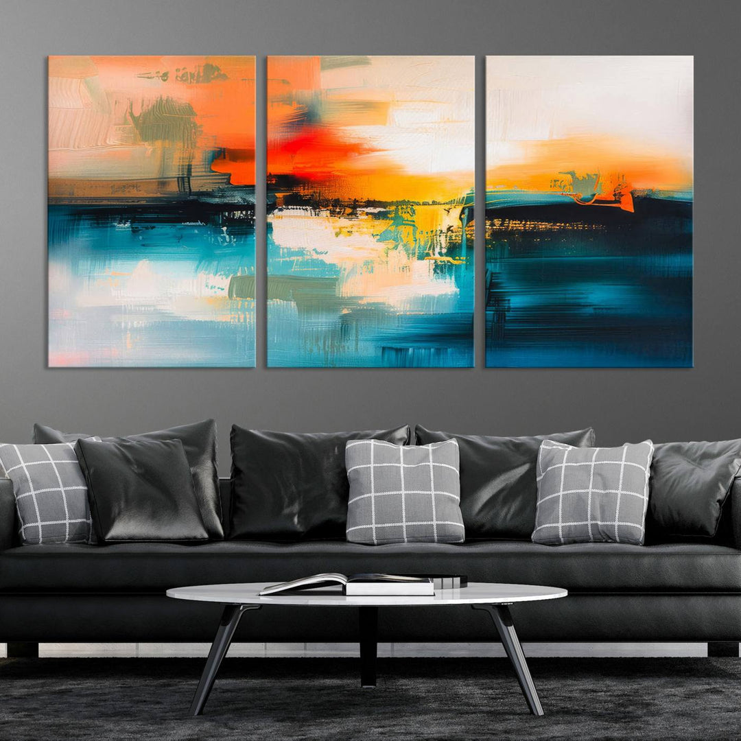 Colorful Abstract Large Wall Art Canvas Print