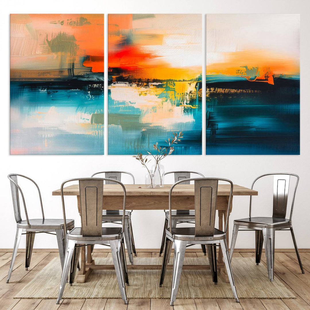 Colorful Abstract Large Wall Art Canvas Print