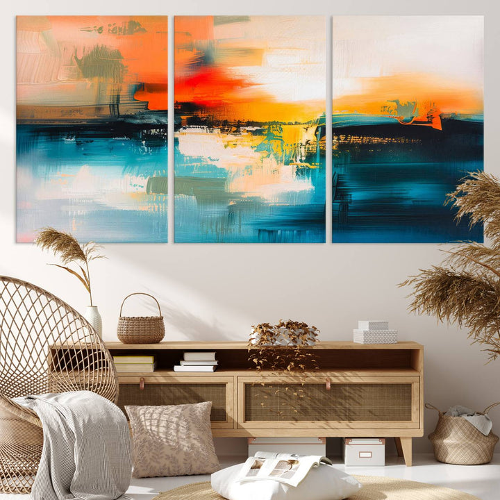 Colorful Abstract Large Wall Art Canvas Print