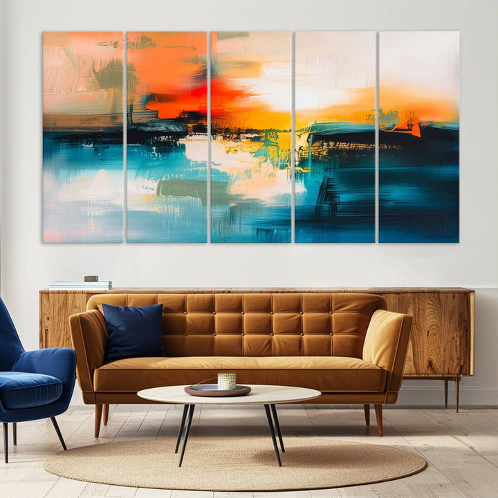 Colorful Abstract Large Wall Art Canvas Print