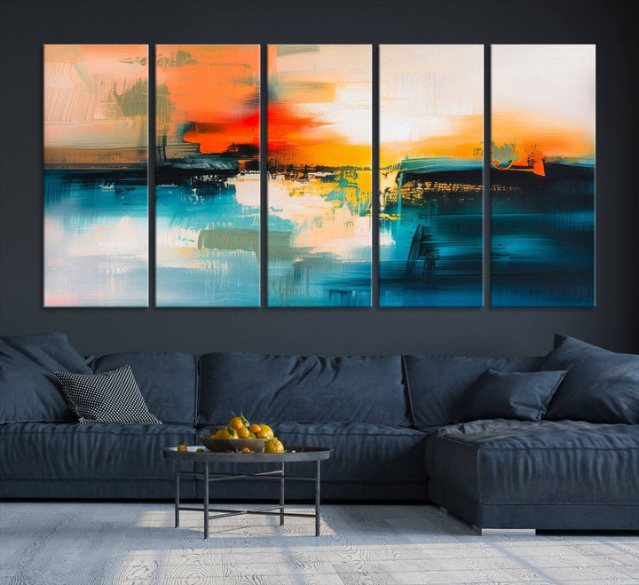 Colorful Abstract Large Wall Art Canvas Print