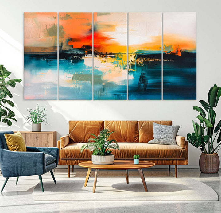 Colorful Abstract Large Wall Art Canvas Print