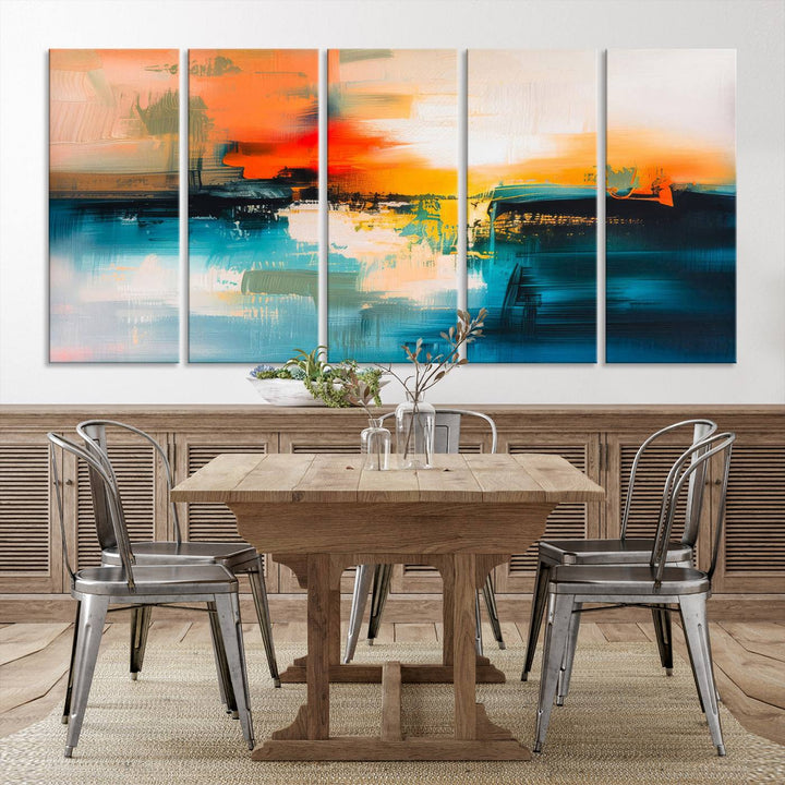 Colorful Abstract Large Wall Art Canvas Print