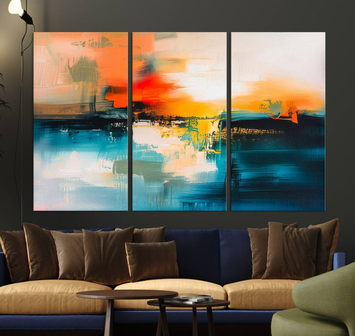 Colorful Abstract Large Wall Art Canvas Print