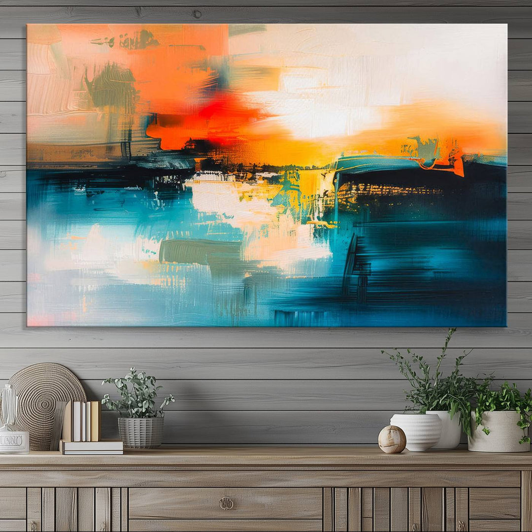 Colorful Abstract Large Wall Art Canvas Print