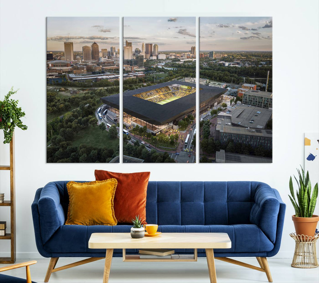 Columbus Crew Stadium Wall Art Canvas Print