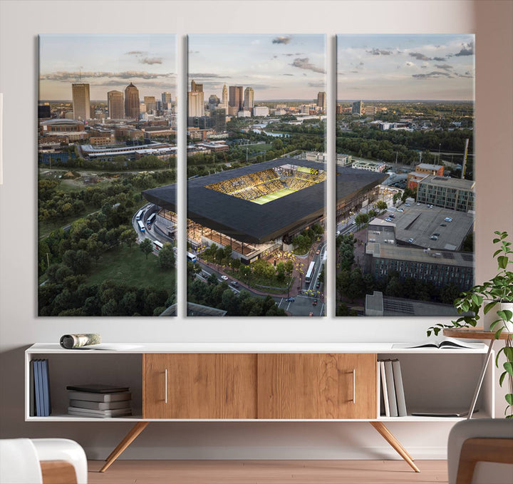 Columbus Crew Stadium Wall Art Canvas Print